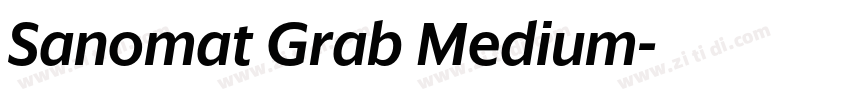 Sanomat Grab Medium字体转换